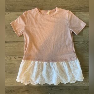 Extra Small Flamingo Urban pink with white floral bottom